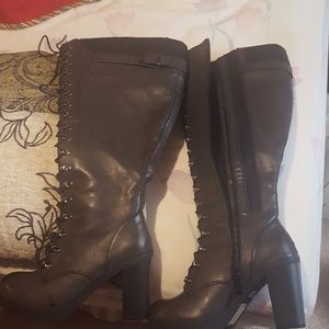 Torrid Sweater Knit Top combat boots Size 7.5